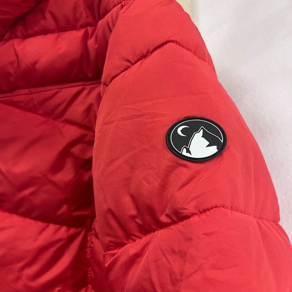 Zyia Active Sierra Red Aspen Removable Hood Full Zipper  Puffer Jacket Size L - Picture 5 of 13